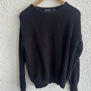 American Apparel Dark Knit Crewneck Sweater